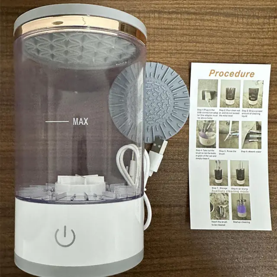 2 in 1 electric makeup brush cleaner machine portable
