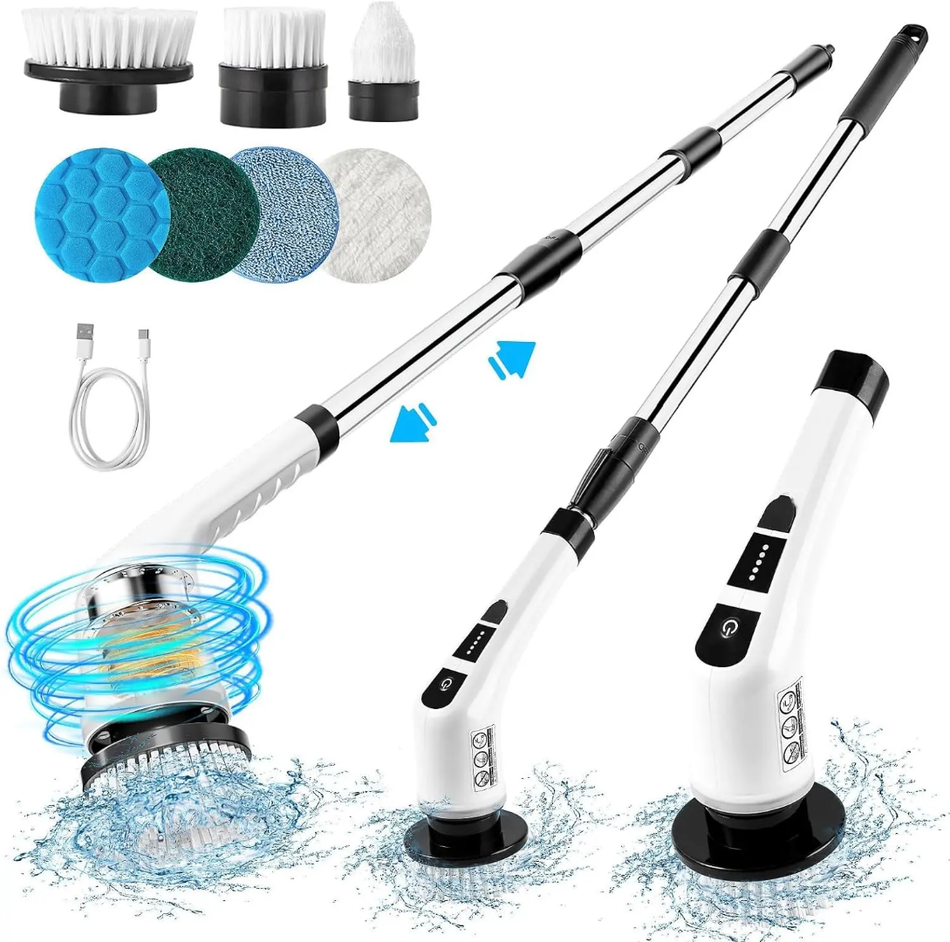 Electric Multi-functional Home Usb Spin Scrubber Brush Cleaner