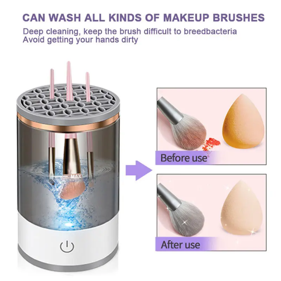 2 in 1 electric makeup brush cleaner machine portable